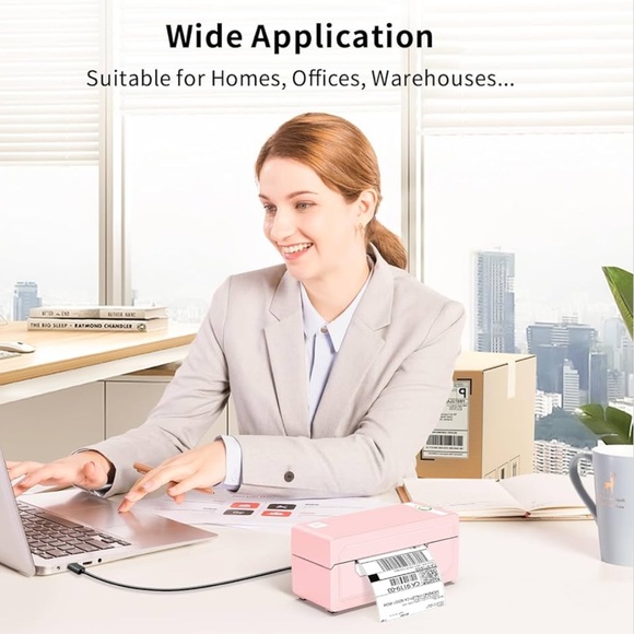 Pink Bluetooth Mini Label Maker - Picture 2 of 6